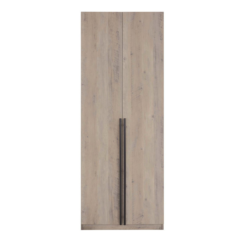 Armoire-penderie 32 "en gris rustique Lee, Gris