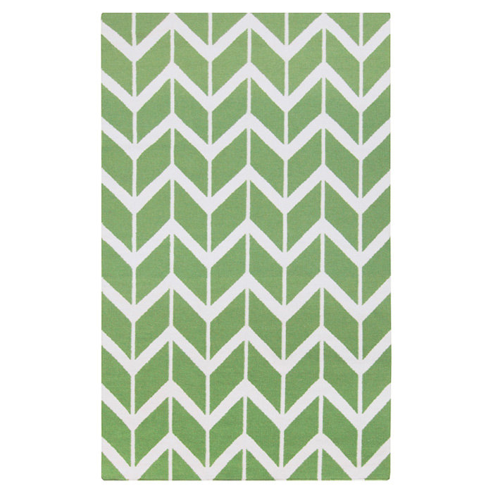 Irving Place Wool Chevron Indoor Rug