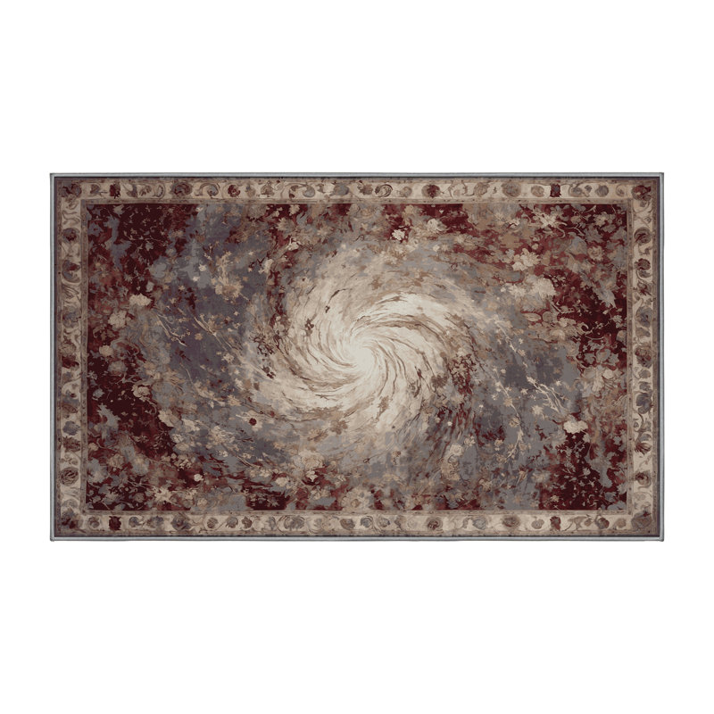 Tapis gris lavable à la machine, Rectangle de 5 pi x 8 pi