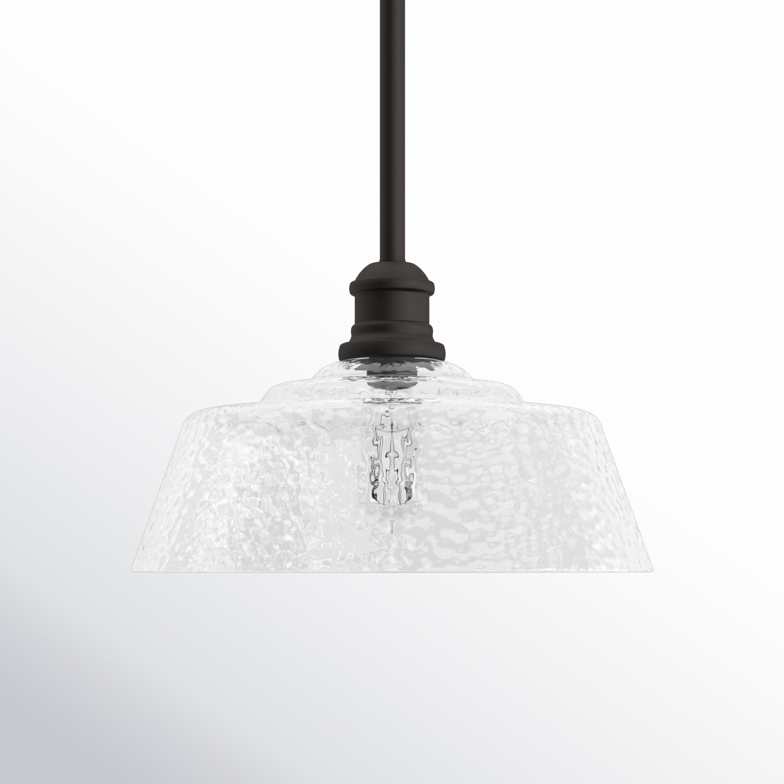 Lindholm Single Light Glass Dimmable Pendant, Oil Rubbed Bronze