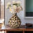 Adeline Decorative Floral Design Ceramic Table Vase For Home Decor - Artistic Flower Vase With Layered Sculptural Petal Detailing - Perfect Accent For Displaying Fresh Or Faux Floral Arrangements-299284560-270090950