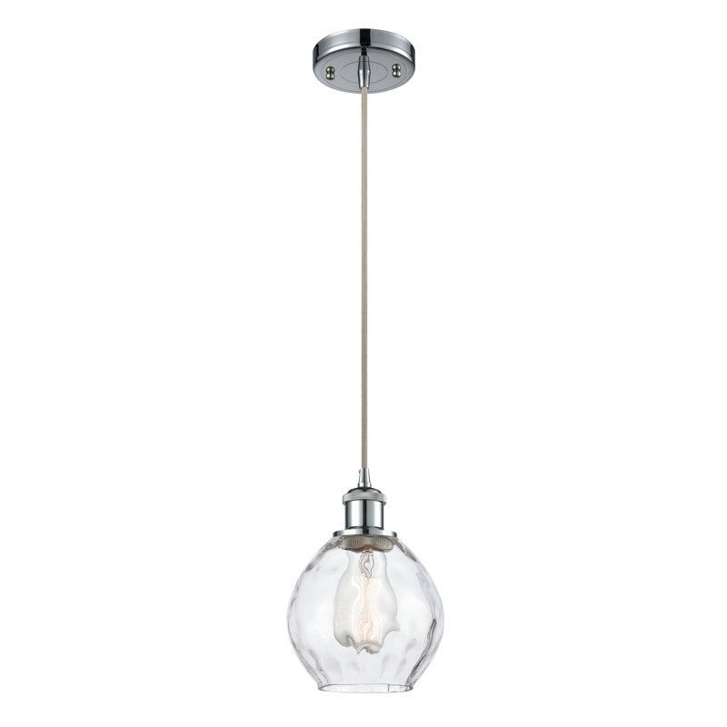 Jaron 1 - Light Single Pendant, Polished Chrome, No Bulb Included