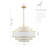 Aasim 24" 5-Light Dimmable Tiered Drum Chandelier-390782524