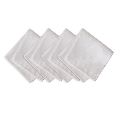 Burchfield 100% Polyester Damask Square Napkin
