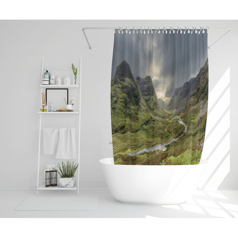 Elixis 13 Piece Polyester Shower Curtain Set