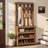71" Tall Room Divider with Shelves