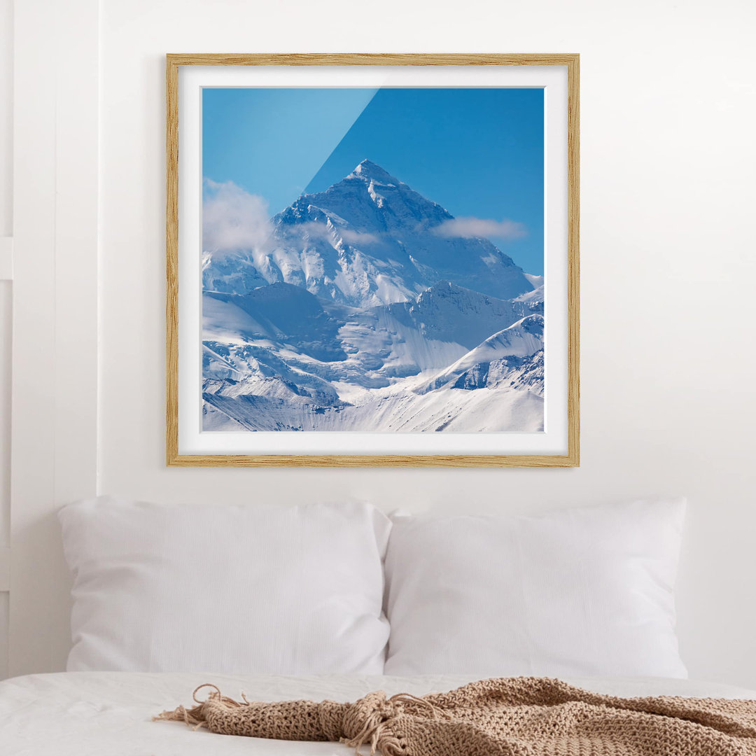 Gerahmtes Poster Mount Everest