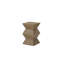 Table d'appoint empilable sculpturale Oak Crest couleur blé – Placage en chêne blanc américain
