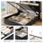 Hydraulic Lift Up Storage Upholstered Platform Wingback LED Bed With 2-Tier Shelves And Charging Station-911921869-911921871