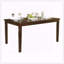 Table de salle à manger transitionnelle à finition espresso - placage de chêne
