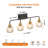 4 Light Bathroom Vanity Light Wall Mounted with Clear Glass Globe Shades Modern Metal Fixture-1632018541