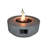 Bufkin Concrete Outdoor Fire Pit Table, Outdoor Fireplace, Round Fire Pit-1179224765