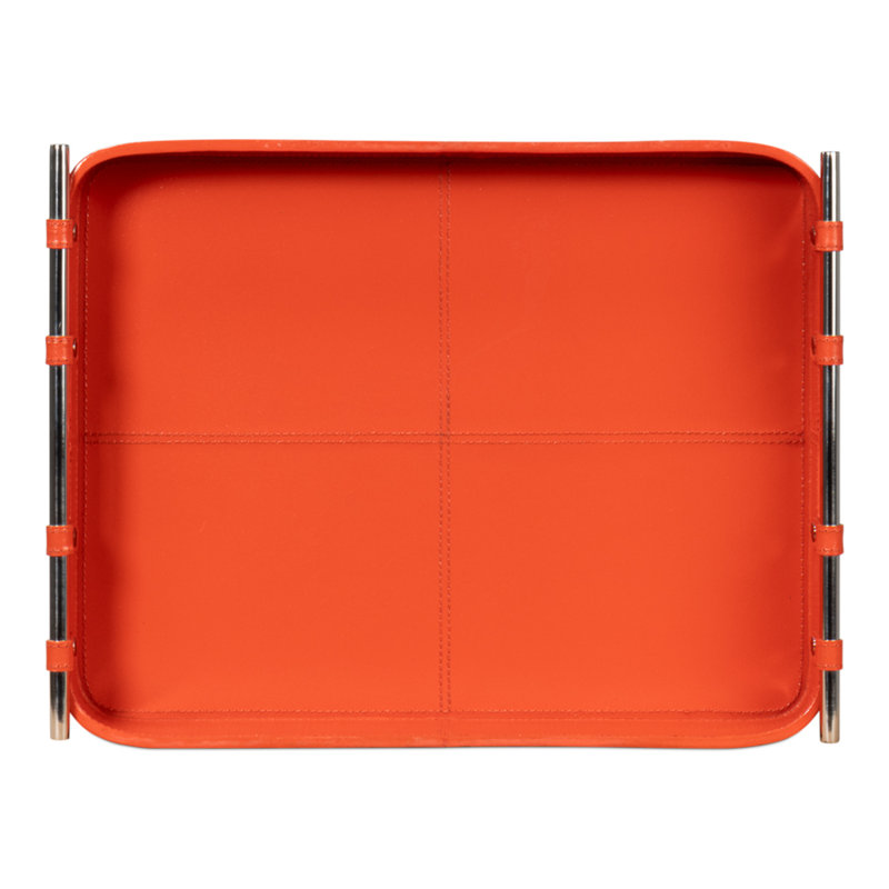 Shagreen Decorative Tray, Orange