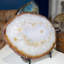 Plaque en agate AAA polie - Vitrail naturel!