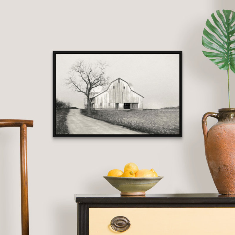 "Ohio Fields III" par Lori Deiter-reproduction de photo sur toile, H 18 po x l 26 po x P 1,75 po, Cadre noir
