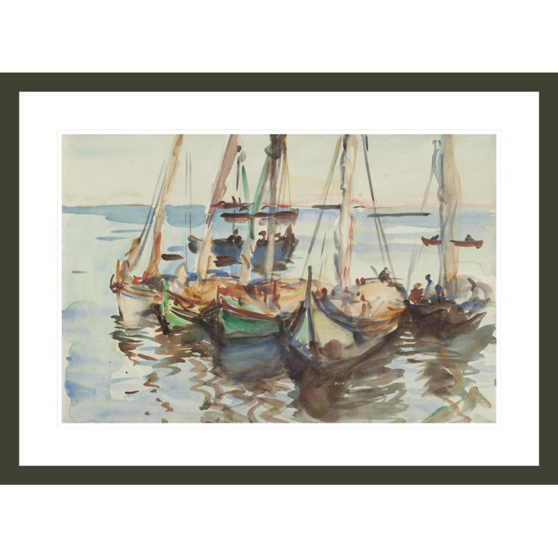 «Portuguais» par John Singer Sargent, impression giclée sur cadre, H 21,8 po x l 29,5 po