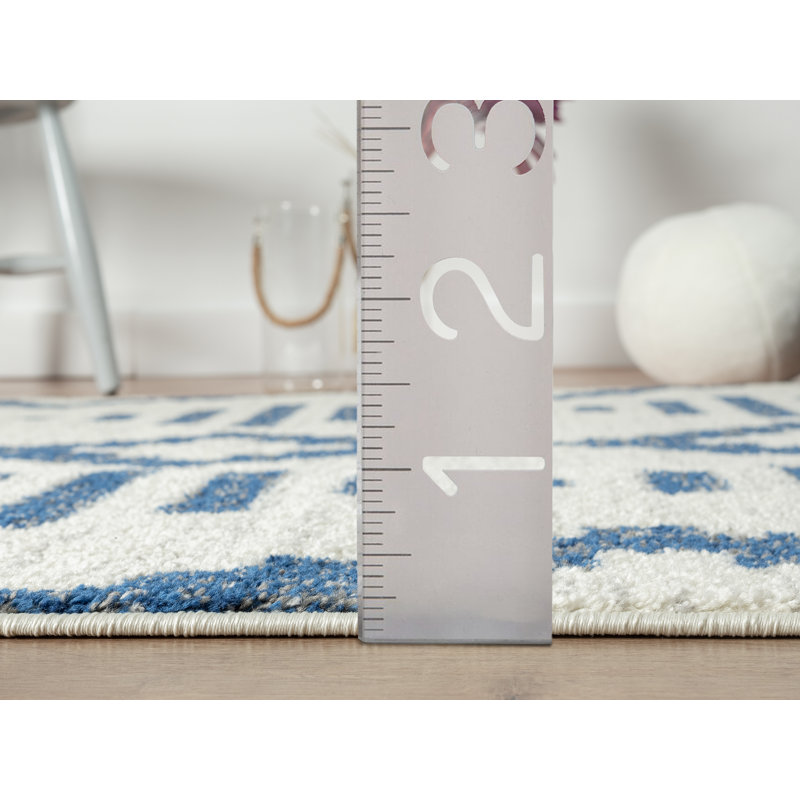 Tapis bleu marine Tidaholm Carlisia CAS230A, Rectangle 6 pi x 9 pi