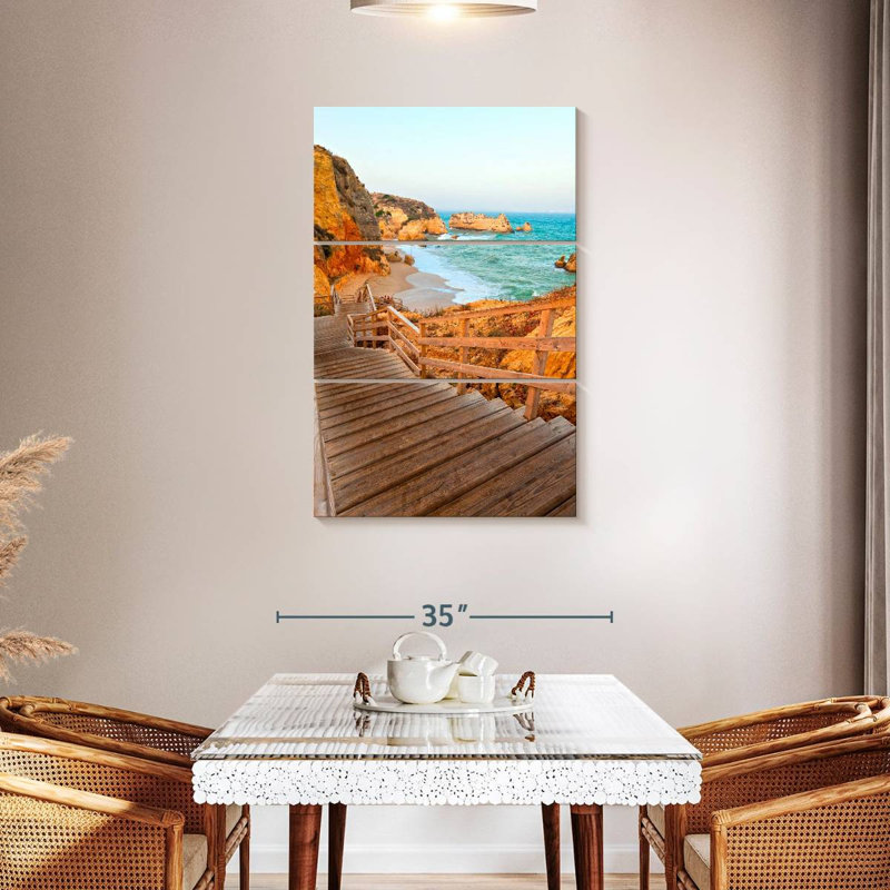 Lilie, Praia, Dona Ana, escalier de plage, H 45 po x l 28 po