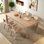 Rectangular large dining table