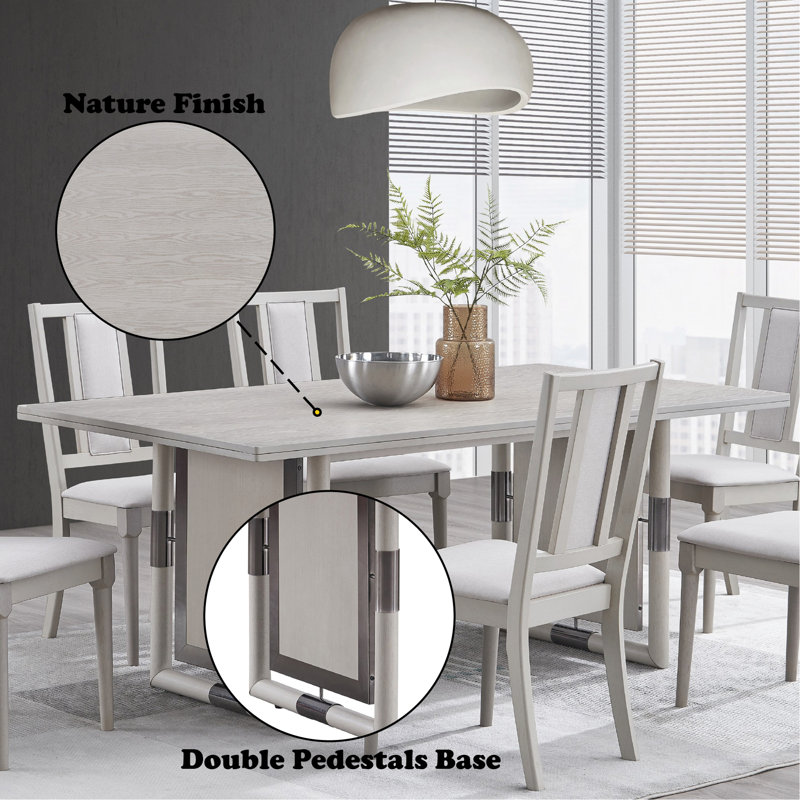 Marta Natural Finish Dining Table