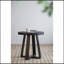 Table basse D23.5X24.5 ", noir
