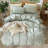 MooMee Lightweight Duvet Cover Set with Zipper Closure 8 Ties 100% Washed Cotton Linen Like Textured Soft Breathable All-Season-109236629-111275690