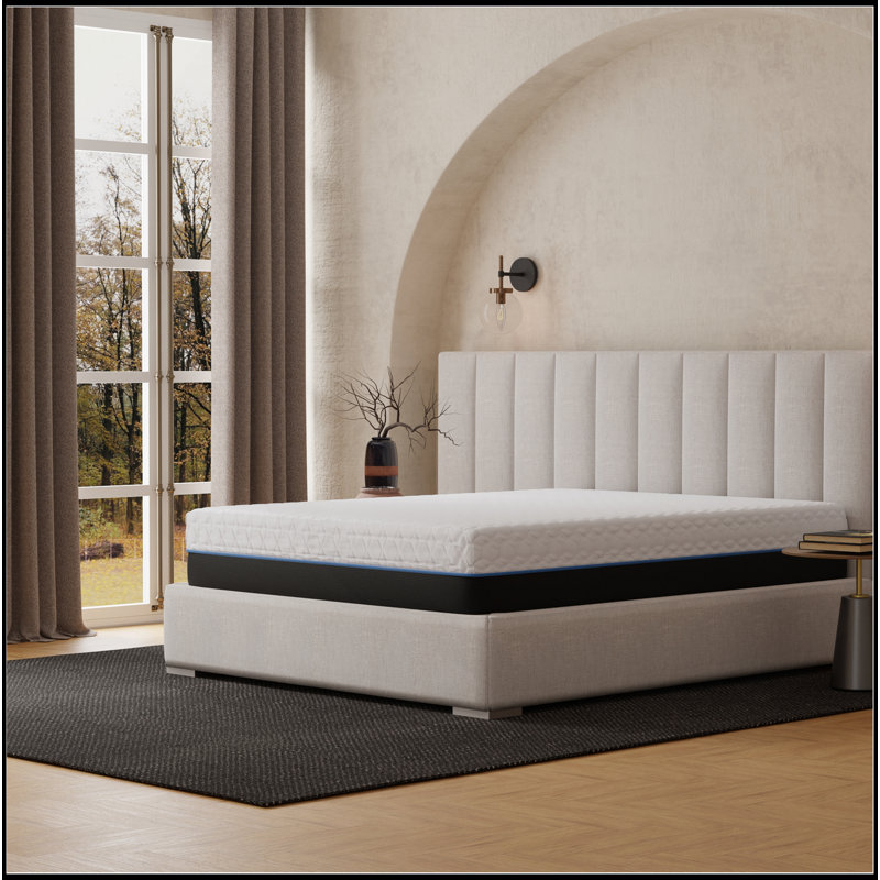 Matelas en mousse viscoélastique infusée 12 po, Très grand simple