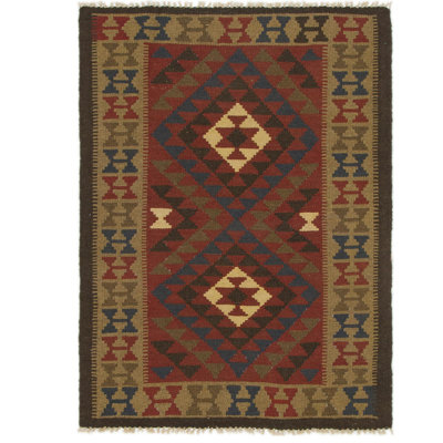 Lorain One-of-a-Kind 3'5" X 4'8" New Age Wool Area Rug in