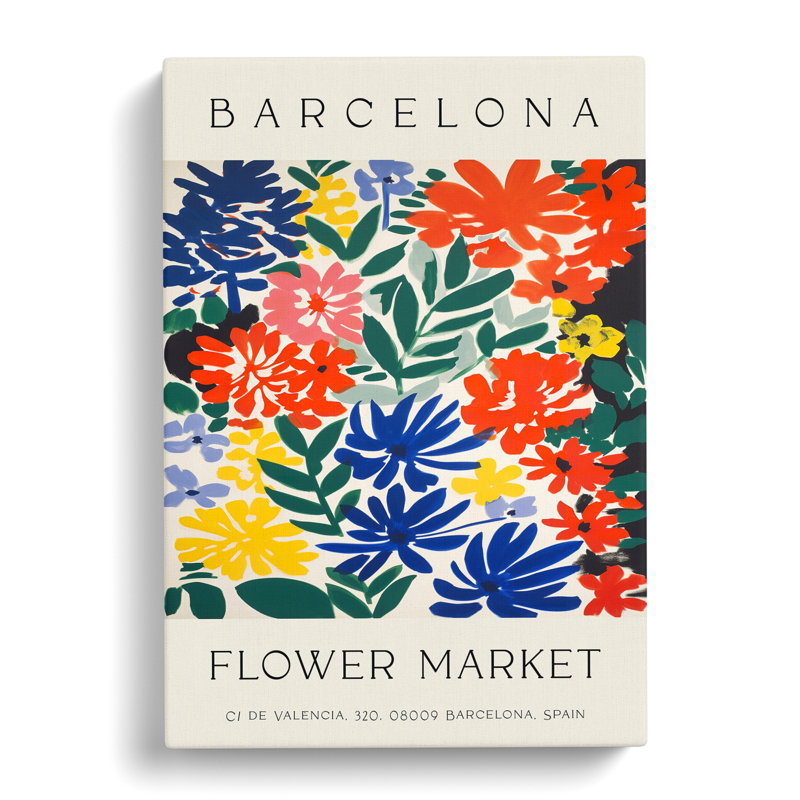 XMKTMKT-249 Flower Market Exhibition Barcelona No.7 - Wrapped Canvas Print, 50cm H x 35cm W x 3cm D