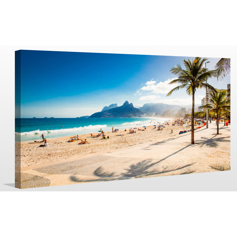 « rio de janeiro, brésil », reproduction de photo sur toile tendue, H 36 po x l 60 po x P 1,5 po