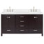  Meuble-lavabo double 66,25 po avec comptoir-1835035713