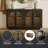 Arvetta 60" Wood Four Door Sideboard with Glass-1885777057
