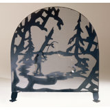 Fly Fishing Creek Single Panel Fireplace Screen