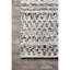 Tapis rayé ivoire et gris claire à motif de chevrons tissé à plat pour l'intérieur et l'extérieur Kallye-1833392586