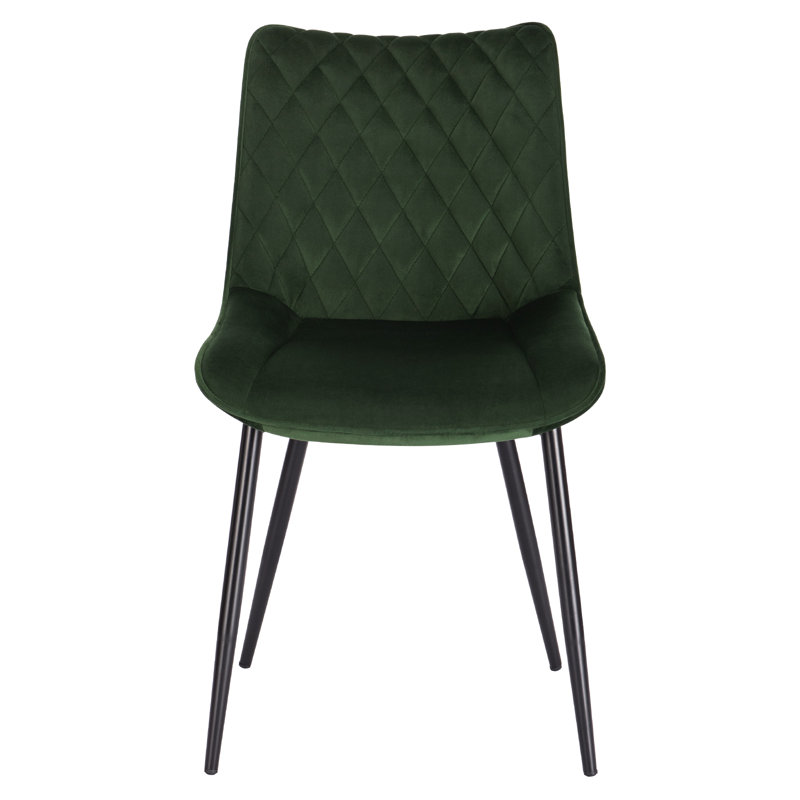 Toombs Upholstered Dining Chair, Dark Green
