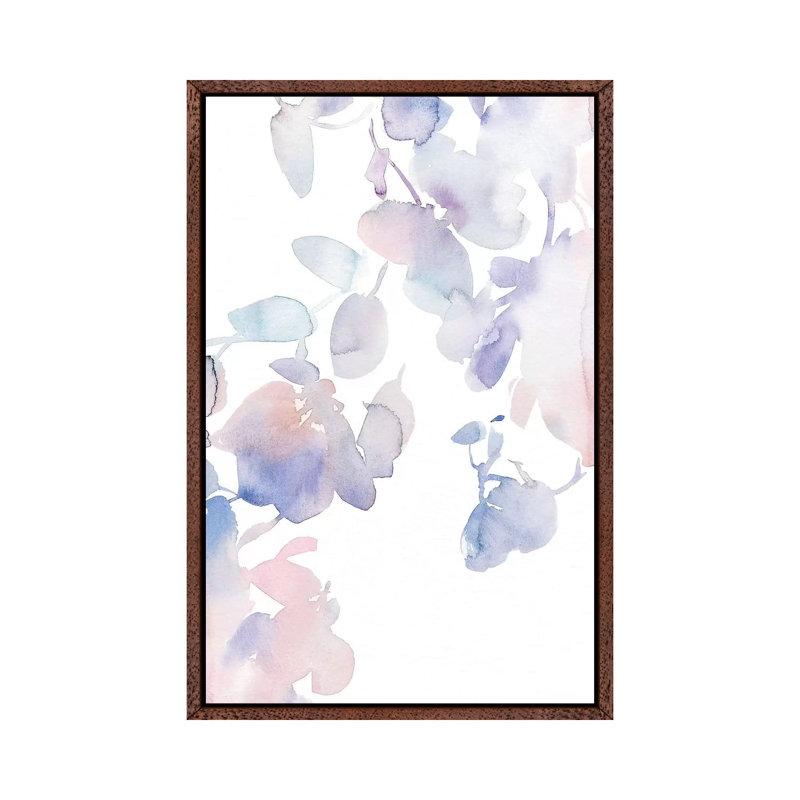 Ethereal I 1 Piece Painting on Canvas, 66.04cm H x 45.72cm W x 3.81cm D, Classic Brown Wood Floater Framed