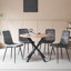 50cm H Velvet Upholstered Metal Side Chair-605910184-637139282