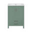Meuble-lavabo double 48 po avec deux lavabos en céramique, 2 tiroirs et 4 portes à fermeture en douceur