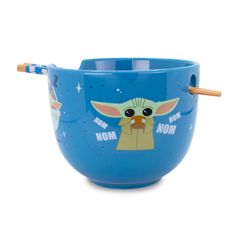 Matte Ceramic Christmas Soup Bowl Set with Chopsticks