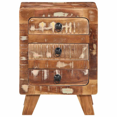 37cm W Solid Wood Bedside Table