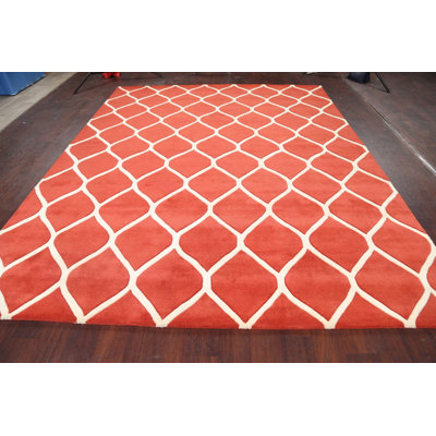 Wool Geometric Indoor Rug