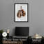 «Brown Boxing Gloves Shadowbox Print Sports» par Notoriart-116877506-116877504