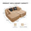 Canapé modulaire 77,2 po Camel Teddy-1796726504
