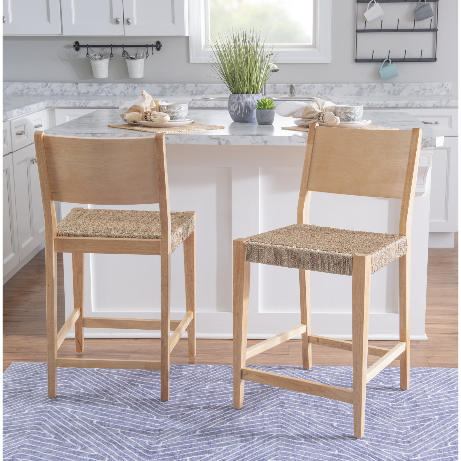 Alistair Counter & Bar Stool, Counter stool (24" Seat Height), Natural