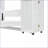 Queen Size MDF+Wood Murphy Wall Bed with Storage Doors, White - Space-Saving for Small Apartments &amp; Guest Rooms-173110969