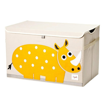 3 Sprouts  - Toy Chest Storage Box for Kids Playroom, Rhino