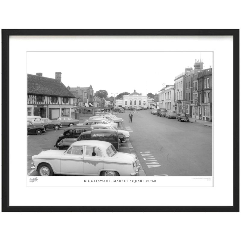 Biggleswade, Market Square C1960 - Single Picture Frame Print, 60cm H X 80cm W x 2cm D