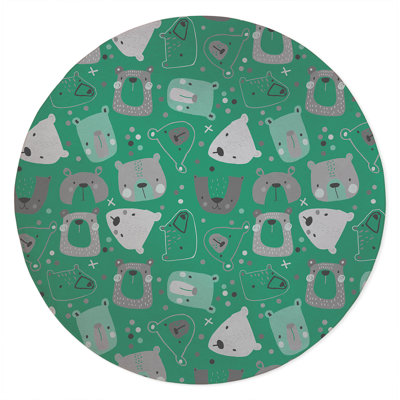 Bear Face Kids Play Mat