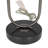Metal Oval Shaped Black Accent Lamp