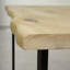 Norman Oak Unfinished Solid Wood Top Metal Base Dining Table-1530349330-1530349333